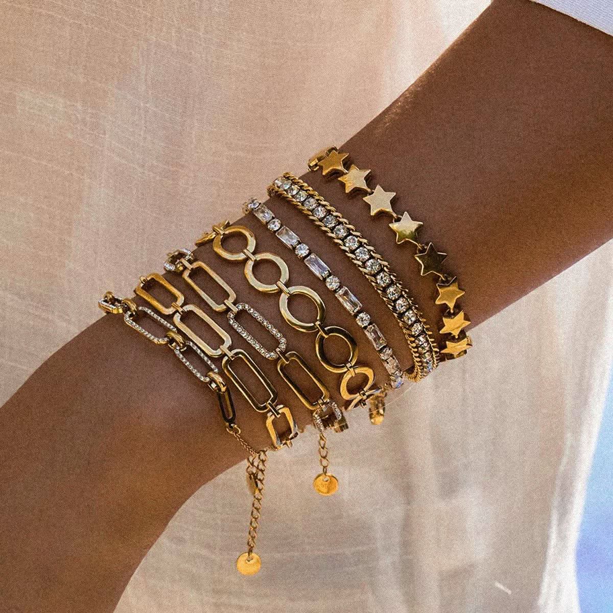 Elevated Chain Link Bracelet - AYUNA