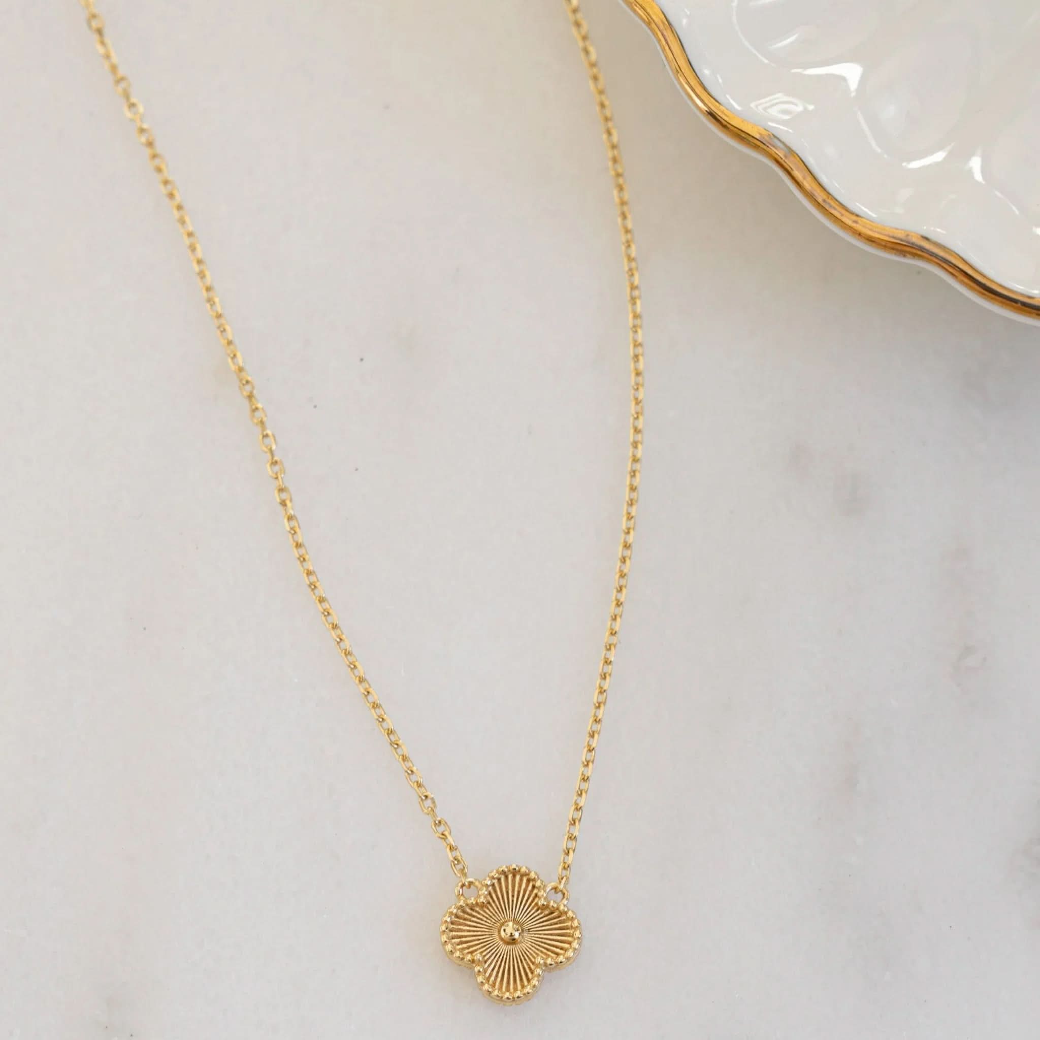 Ella Four Leaf Clover Necklace - AYUNA