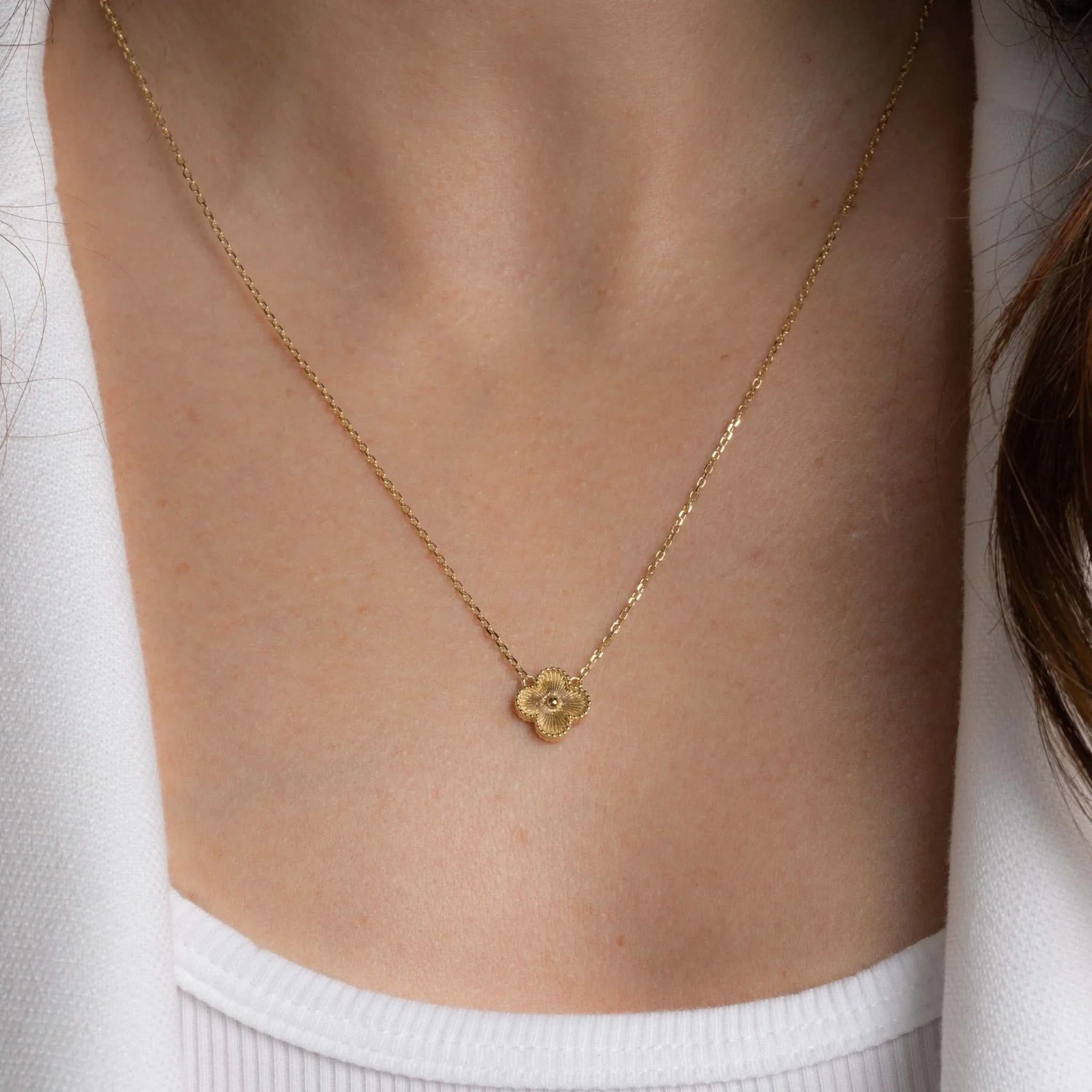 Ella Four Leaf Clover Necklace - AYUNA