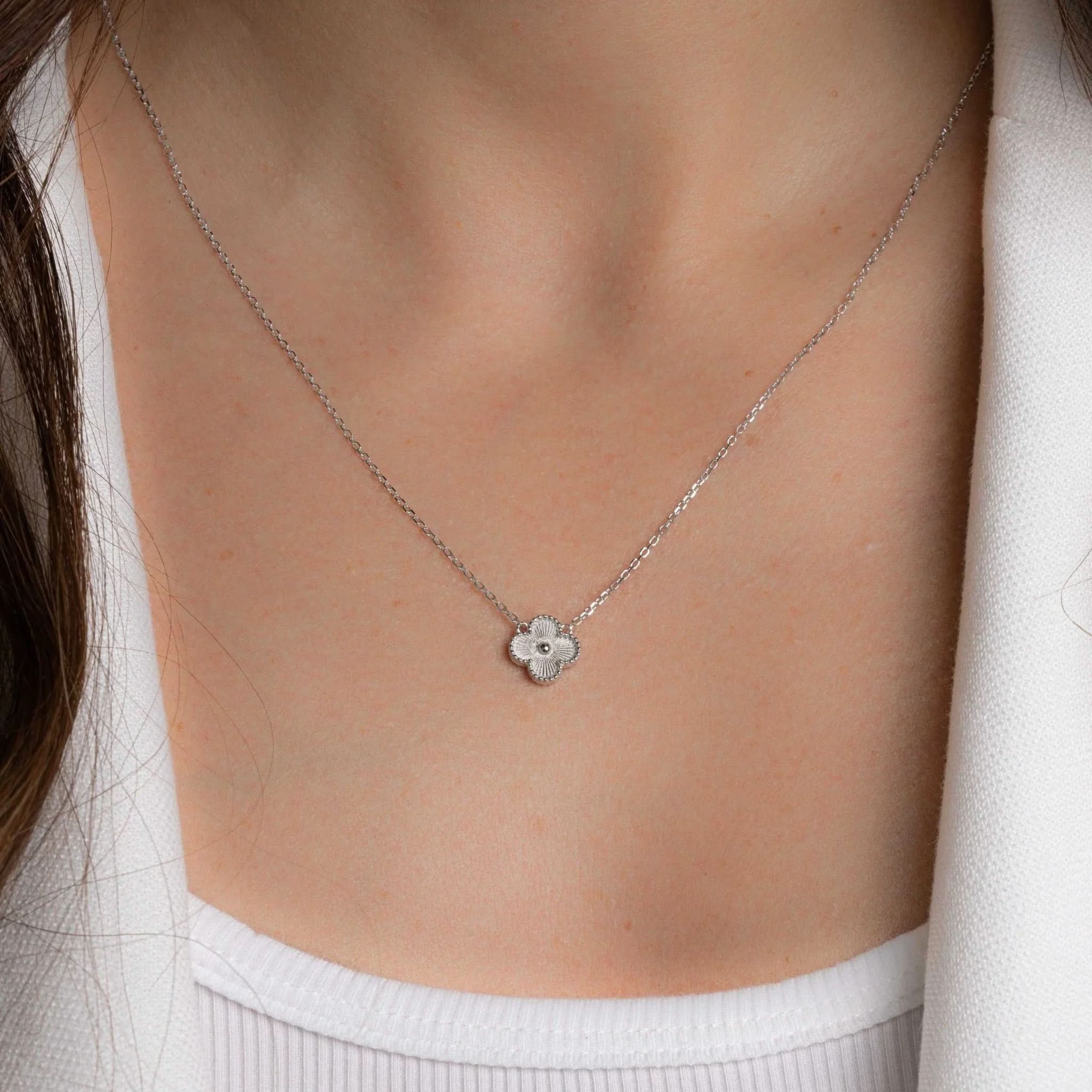Ella Four Leaf Clover Necklace - AYUNA