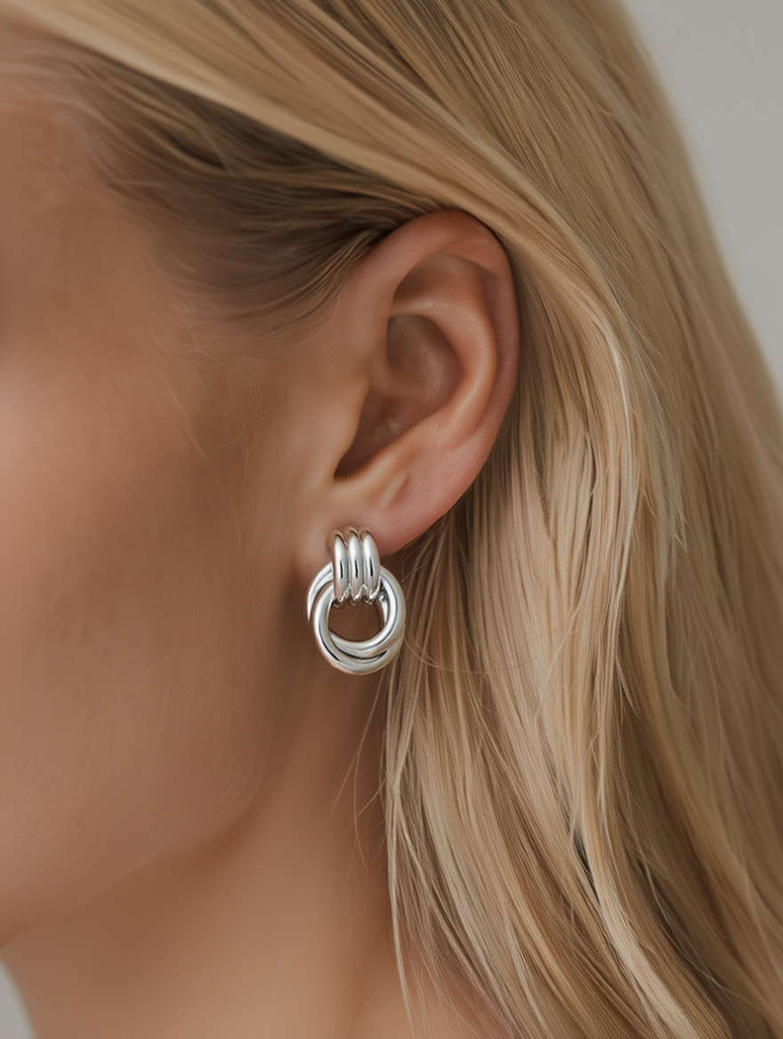 Jacquie Earrings Mini - Silver