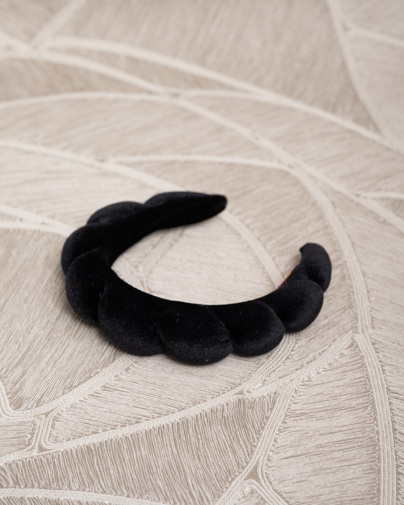 Headband Croissant Black Velvet