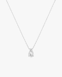 Iriss Necklace Pear - Silver - AYUNA