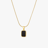 Noir Pendant Necklace - AYUNA
