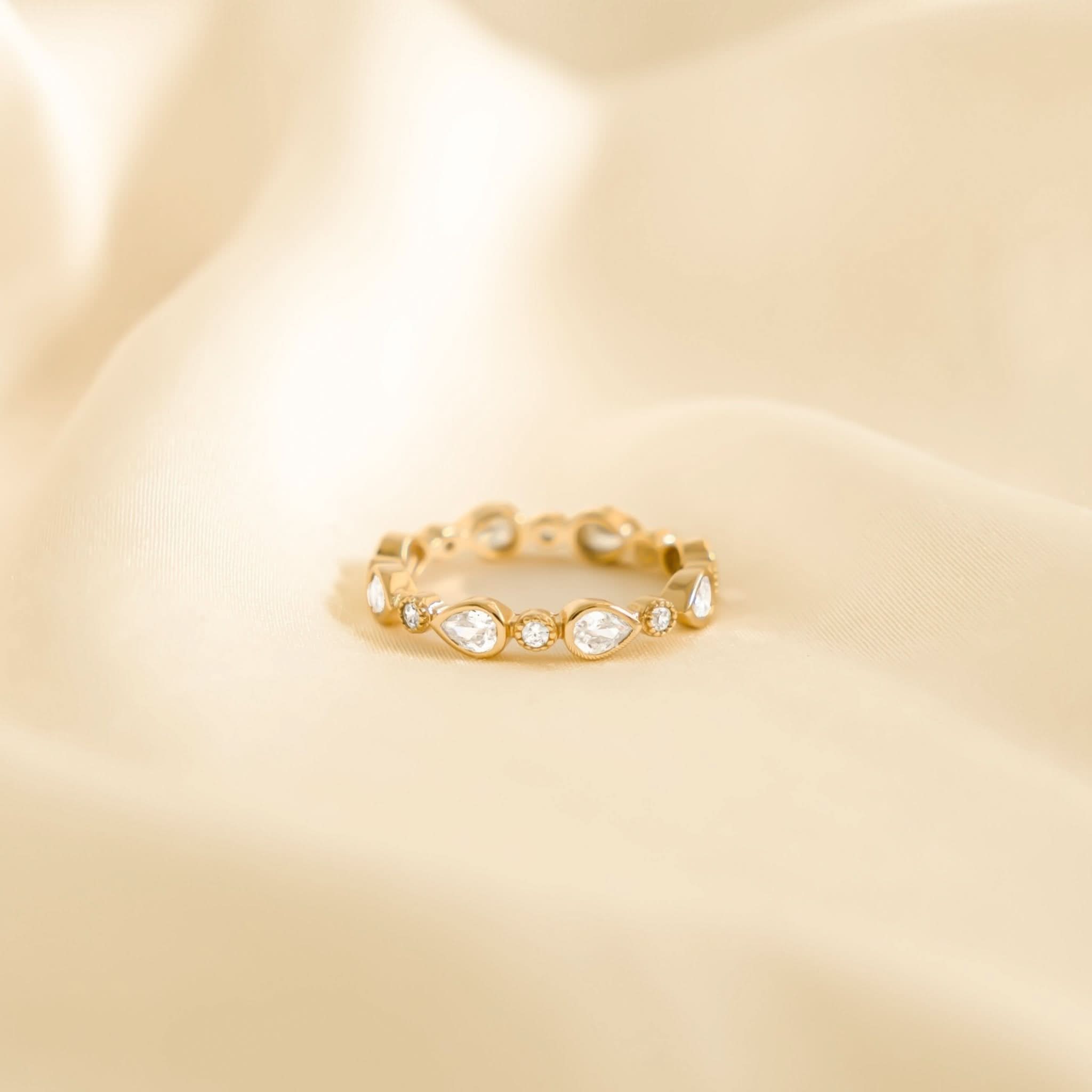 Pear Stacking Ring - AYUNA