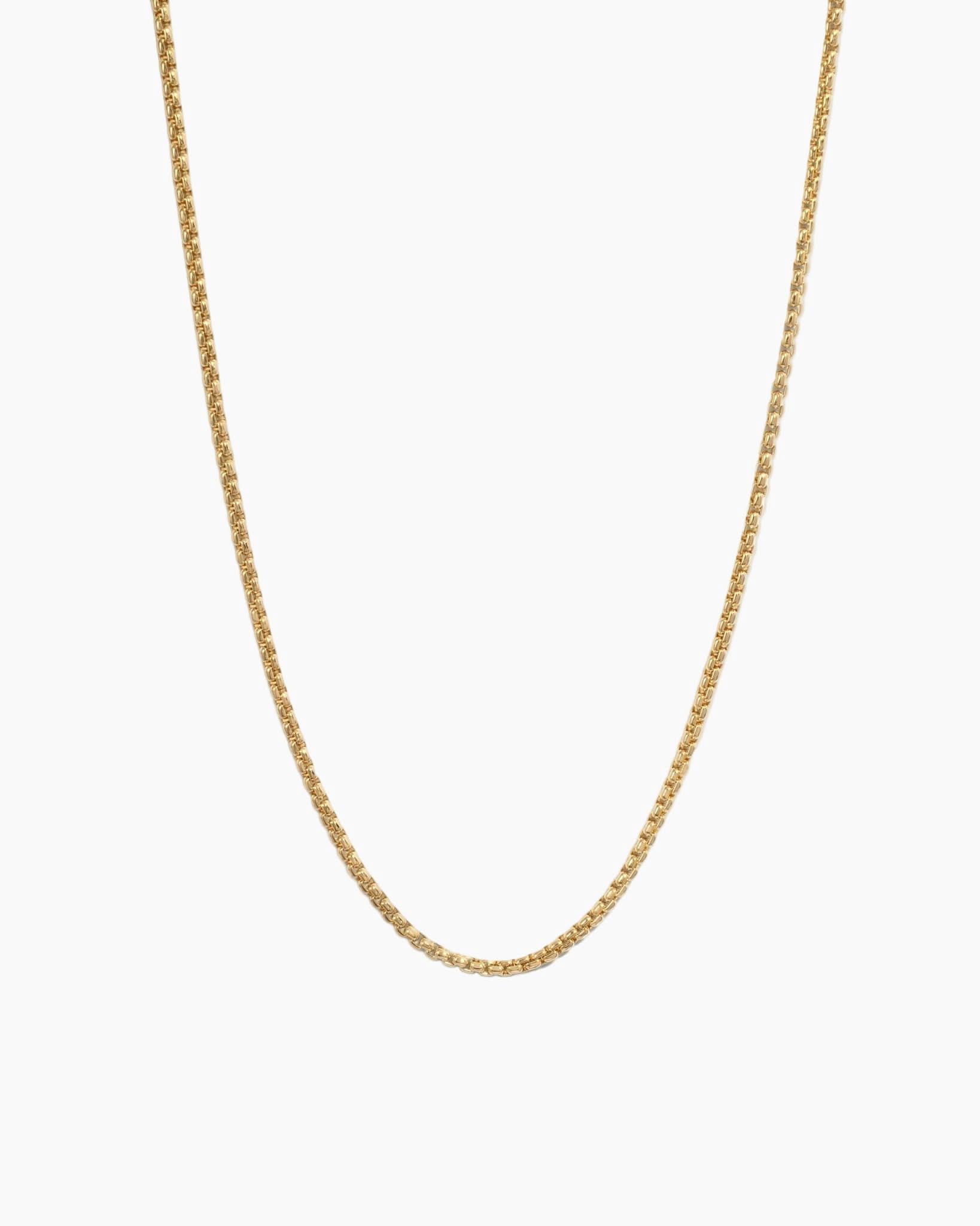 Rounded Box Chain Necklace - AYUNA