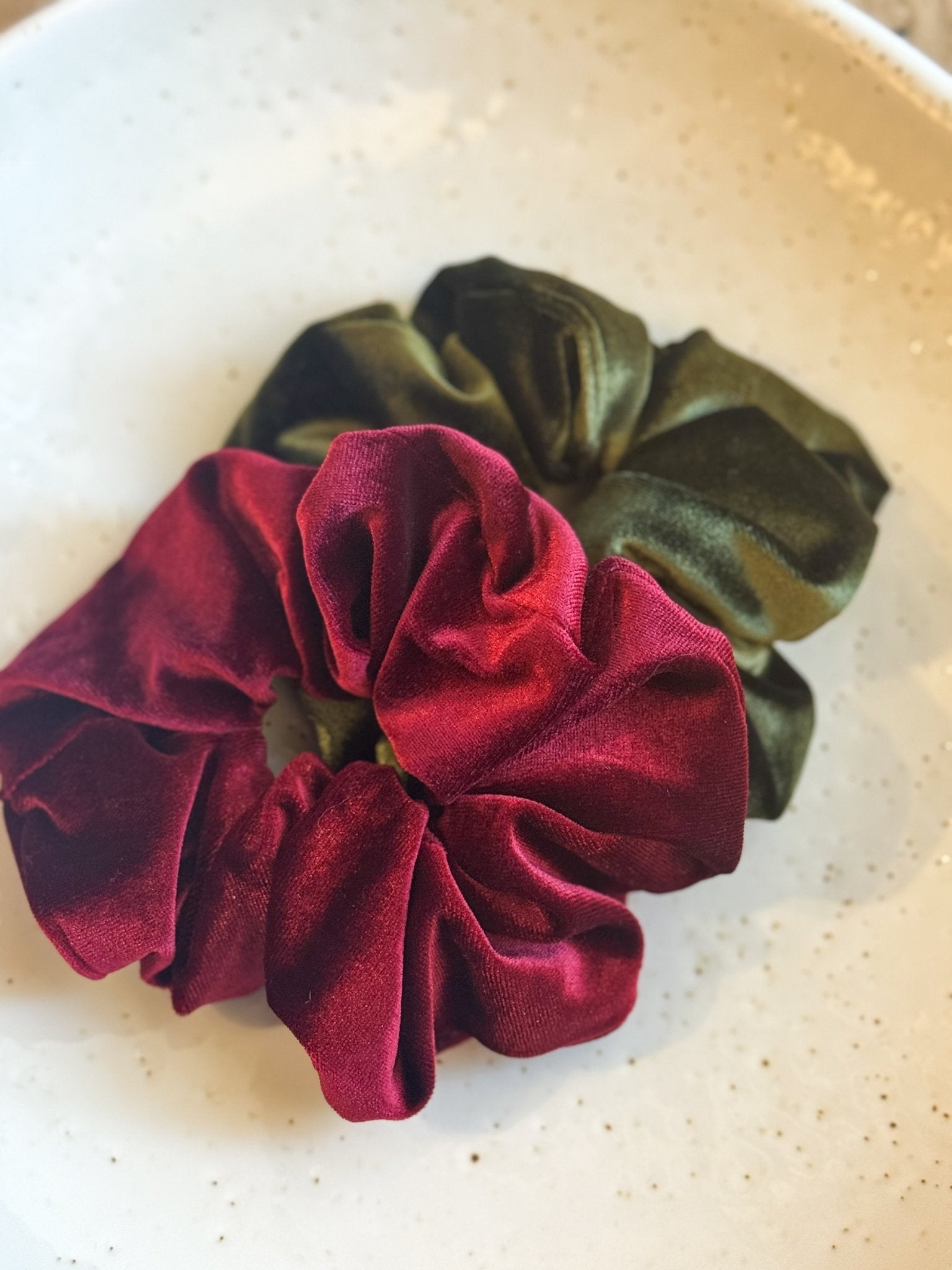 Scrunchie Burgundy Velvet