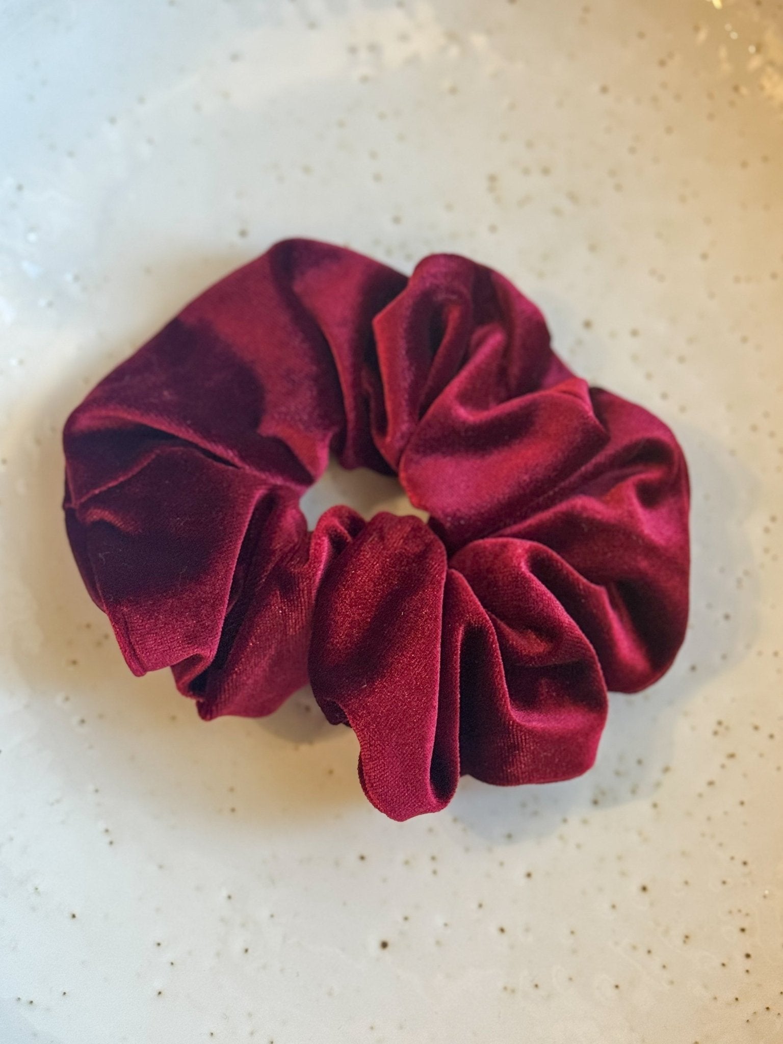 Scrunchie Burgundy Velvet