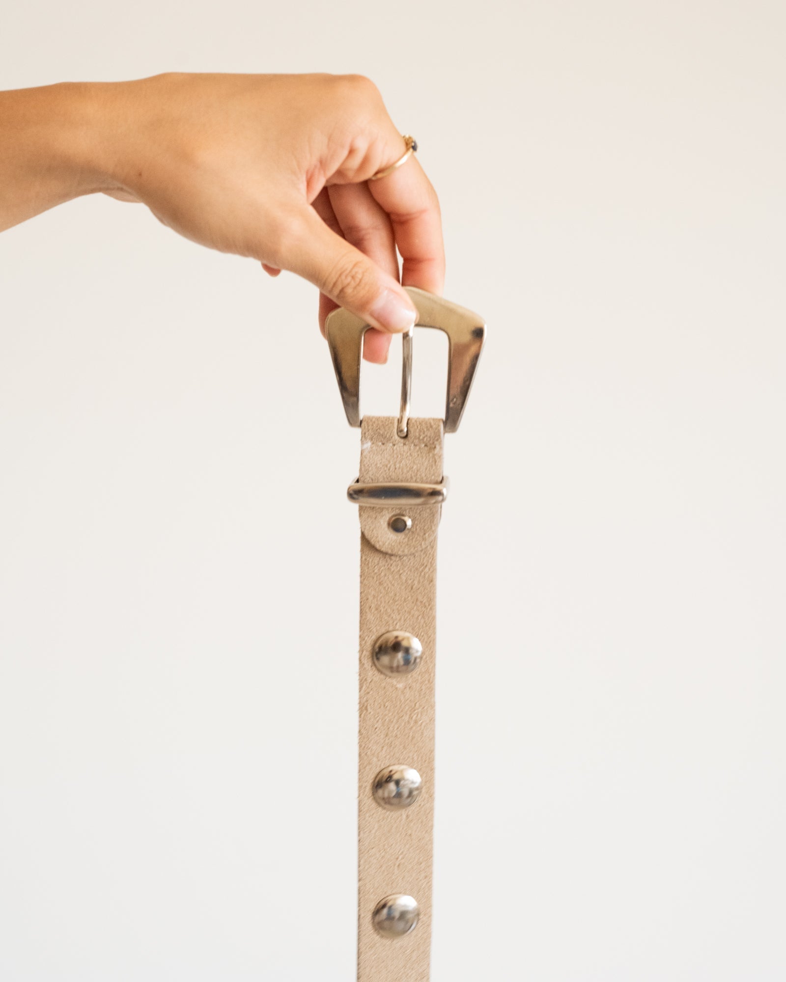 Yves Stud Belt Sand